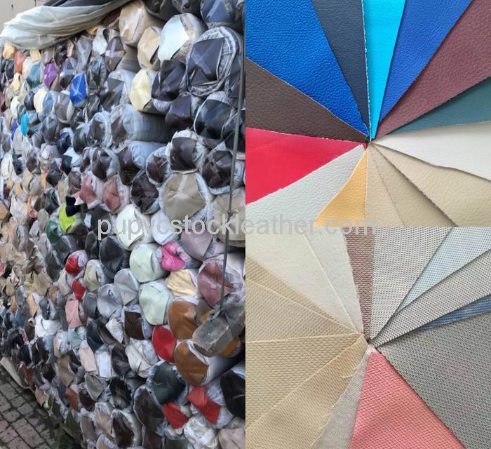 PVC Colorful Stock Leather with big quantity