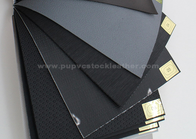 PVC stocklot leather for shoes and bags