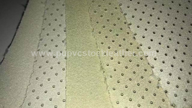 PVC Leather Stock lots for car seat in Suede backing 0.9mm GRADE A
