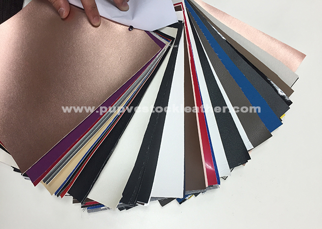 PU stocklot leather for shoes and bags