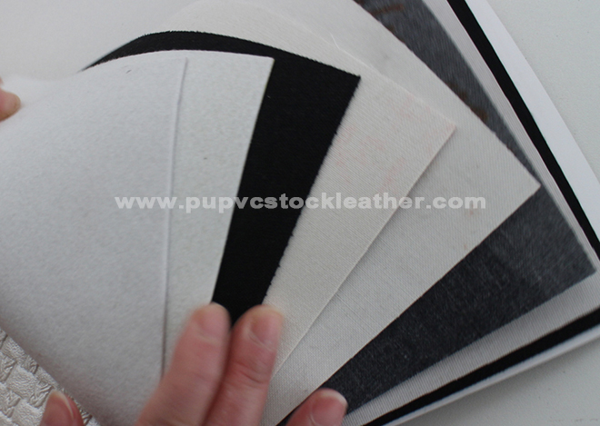 PVC stocklot leather for shoes and bags